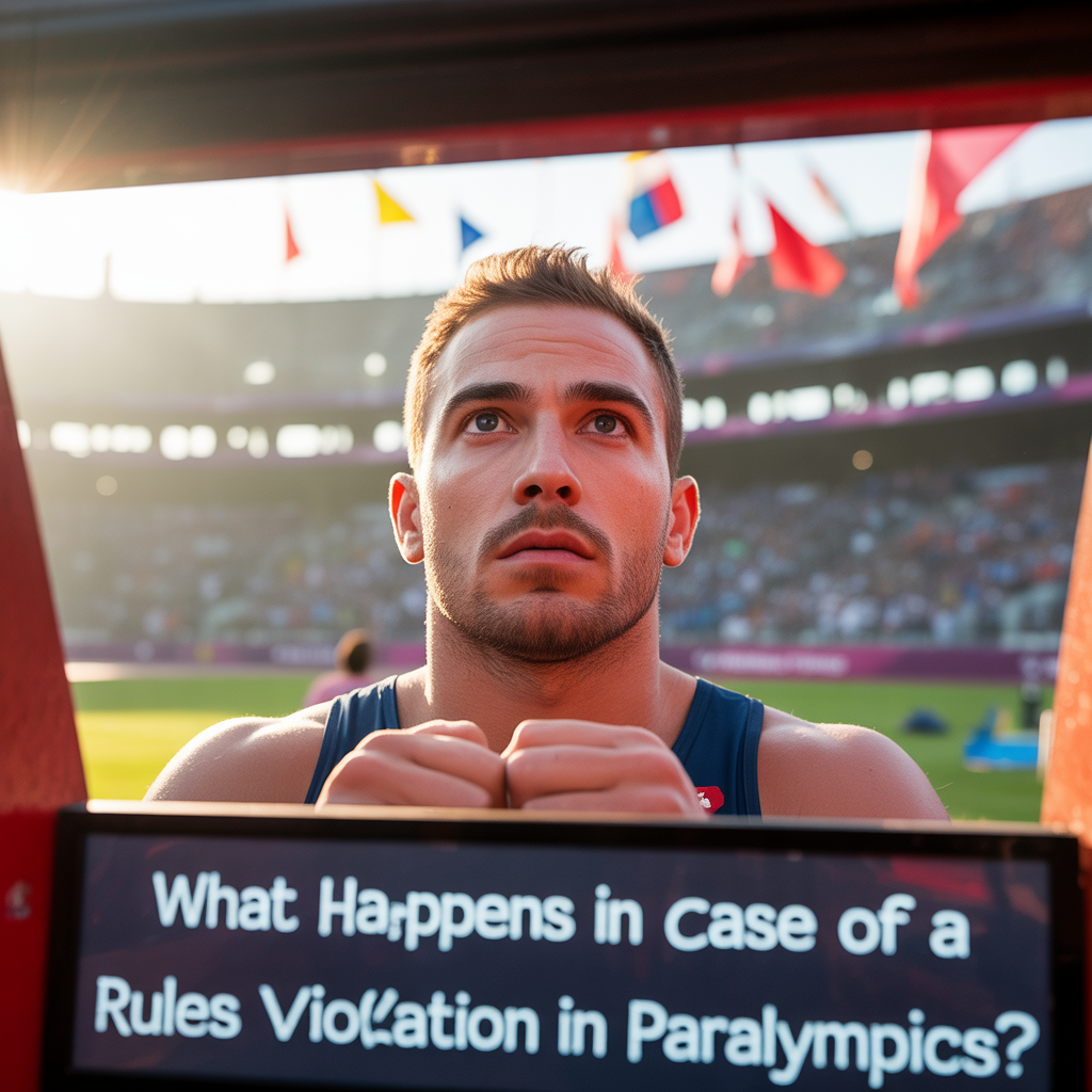 What happens in case of a rules violation in Paralympics?